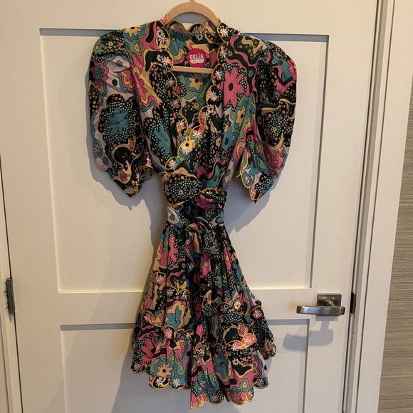 CeliaB Dresses & Skirts - CeliaB Multicolor Hortensia Floral Wrap Dress